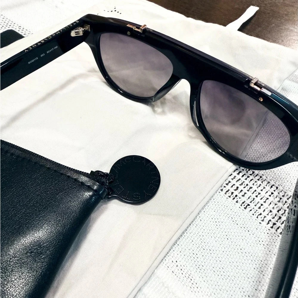Stella McCartney Detachable Flip Up Flat Top Sunglasses